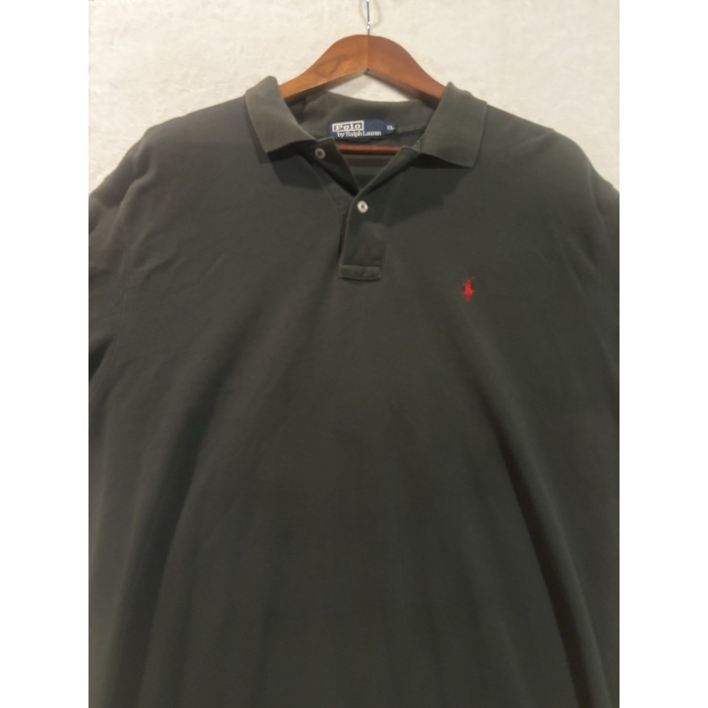 Polo Ralph Lauren Men's XL Shirt Dark Green Red Pony Logo Preppy Cotton